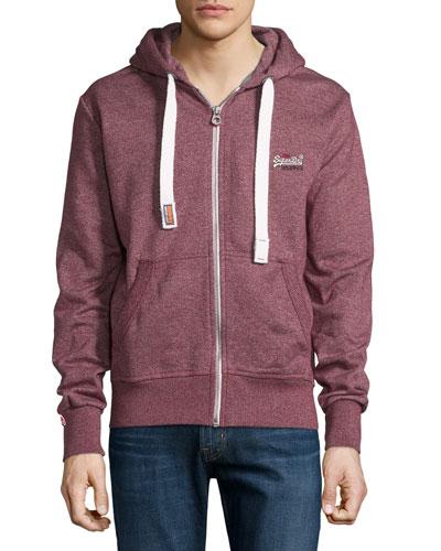 Zip-front Hoodie, Port True Grit