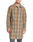 Men's Belmont Signature Check Rain Jacket