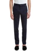 Men's Paisley Jacquard Straight-leg Trousers
