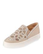 Shani Suede Crystal-trim Platform