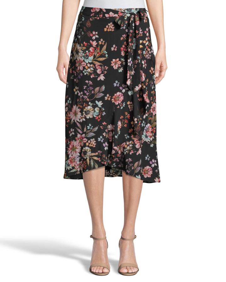 Floral Ruffle Tie Wrap