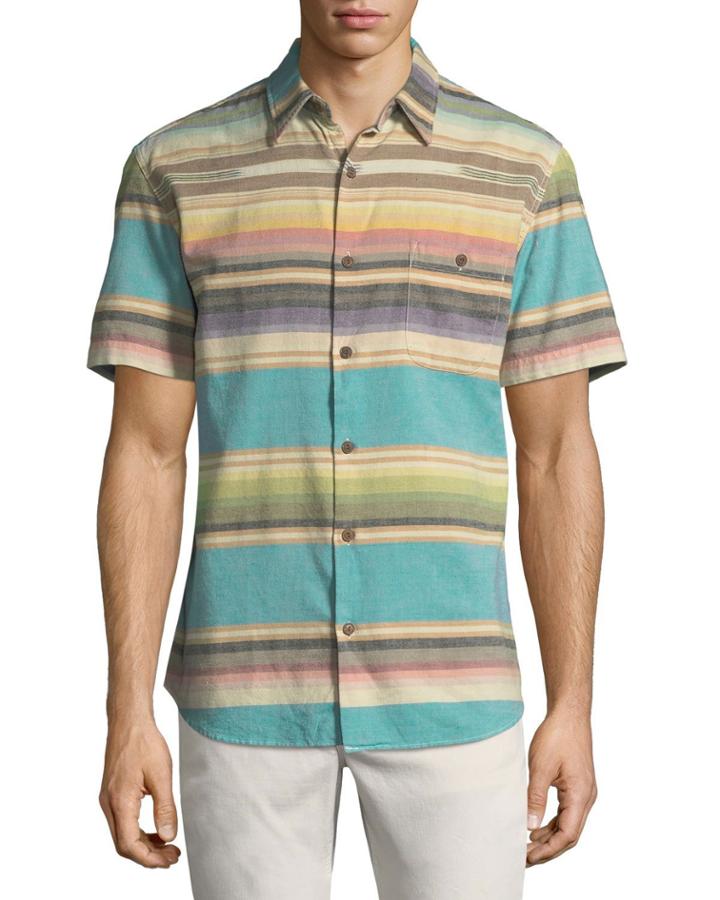 Men's Coast Short-sleeve Sport Shirt, Desert