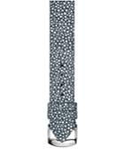 Philip Stein 18mm Galuchat-embossed Leather Watch Strap, Gray, Women's,