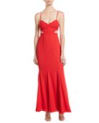 Zyra Mermaid Slip Dress W/ Cutouts