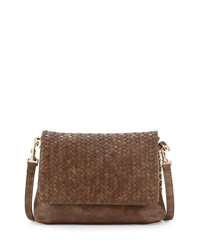 Woven Faux-leather Reptile