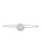 18k White Gold Thin Bangle Bracelet