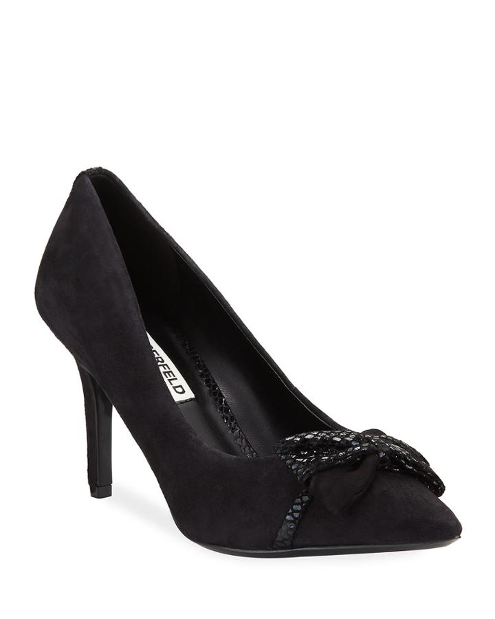 Rais Suede Bow Pumps