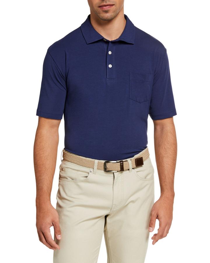Men's Solid Seaside-wash Polo