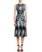 Sleeveless English-crystal Jacquard Cocktail Dress