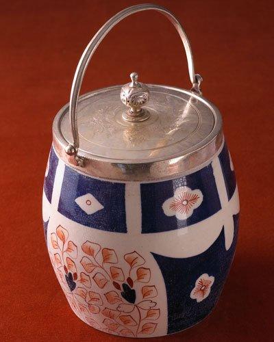 Cottage Derby Biscuit Barrel No.