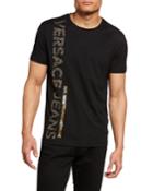 Men's Embellished-logo Crewneck T-shirt