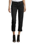 Awesome Baggies Distressed Jeans, Black