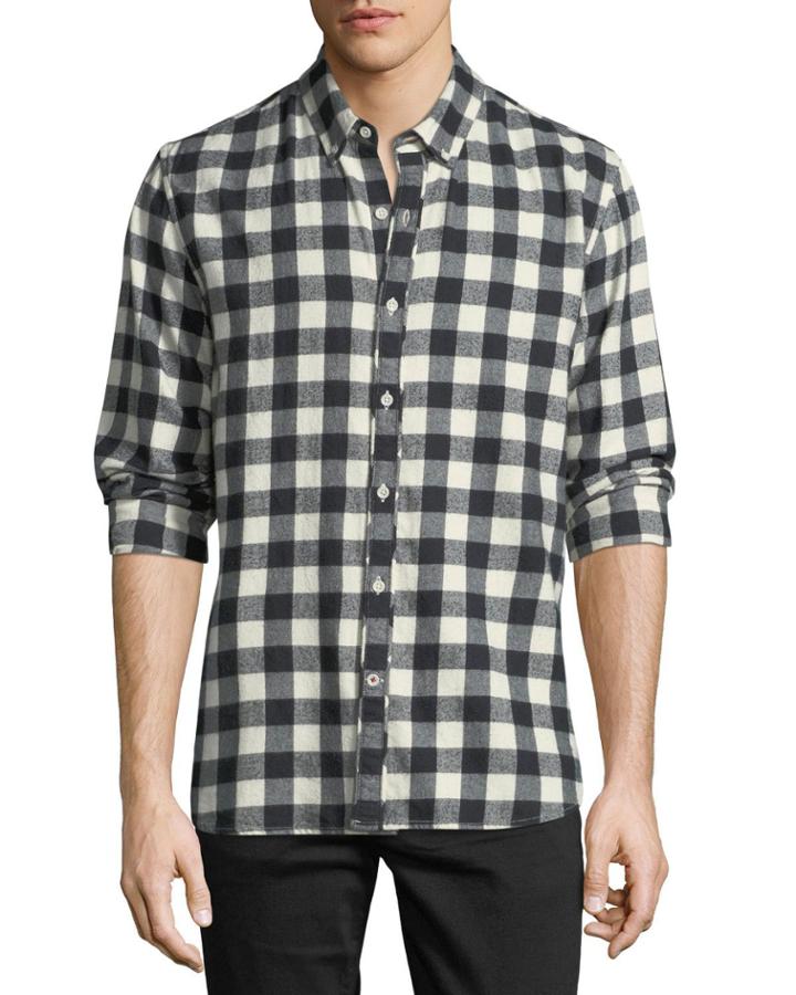 Men's Piper Check Woven Long-sleeve