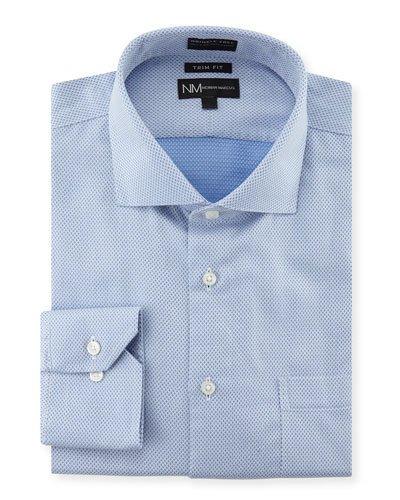 Trim-fit Wrinkle-free Dobby Dress Shirt,