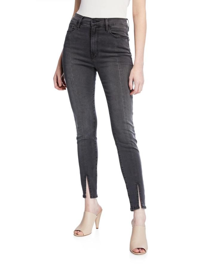 Ali High Rise Skinny Front-slit Jeans