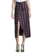 Apolline Striped Midi Wrap