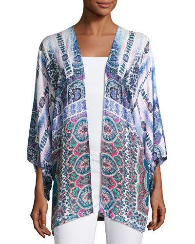 Paros Paisley Georgette Kimono,