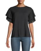 Tiered Eyelet-sleeve Tee