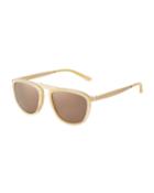 Pusherman Acetate/stainless Steel Square
