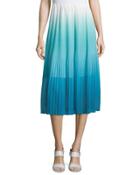 Ombre Pleated Tea-length
