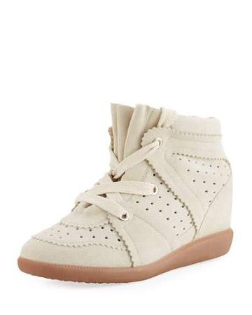 The Bobby Suede Wedge