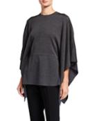 Lace Wool/silk Crewneck