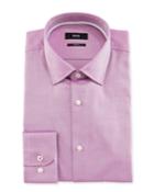 Men's Slim Fit Textured Cotton Dress