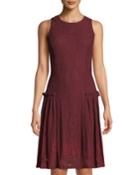 Sleeveless Frilled-waist