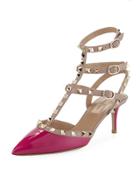 Rockstud Two-tone Caged Pump
