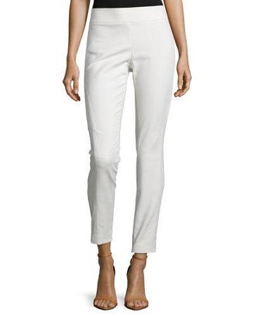 Skinny-leg Riding Pants, Bone