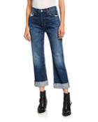 90s Loose Straight-leg Jeans With Cuff