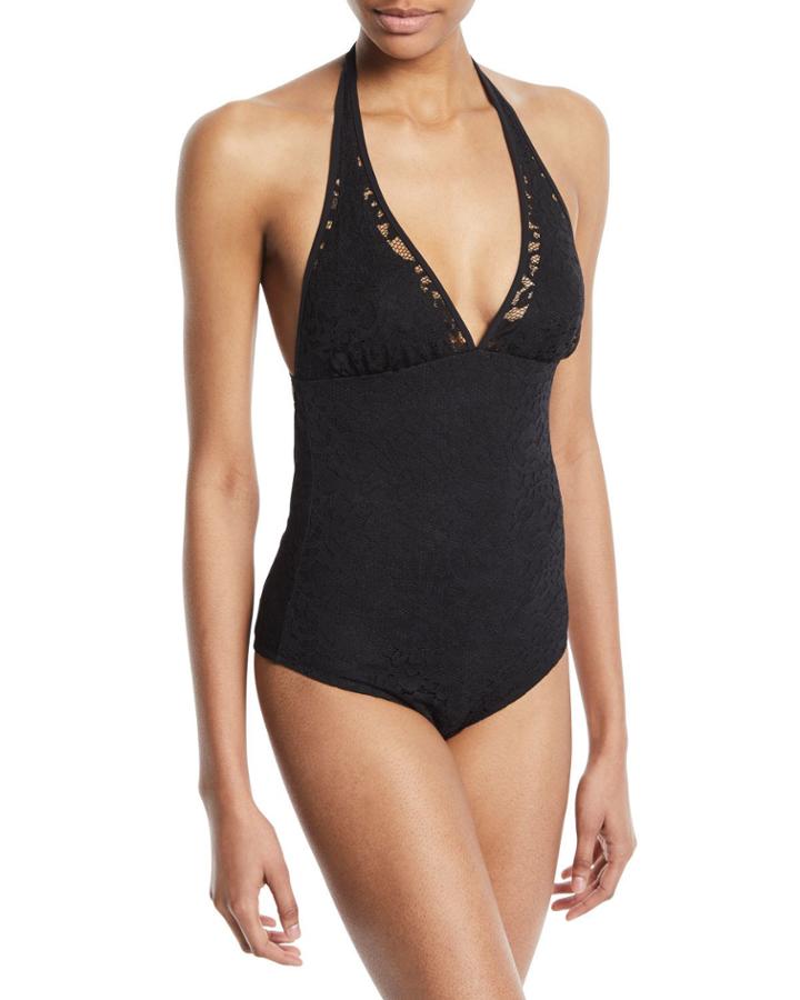 May Lace Halter One-piece
