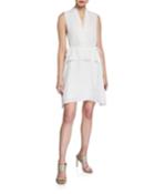 Raelee Sleeveless V-neck Peplum Dress
