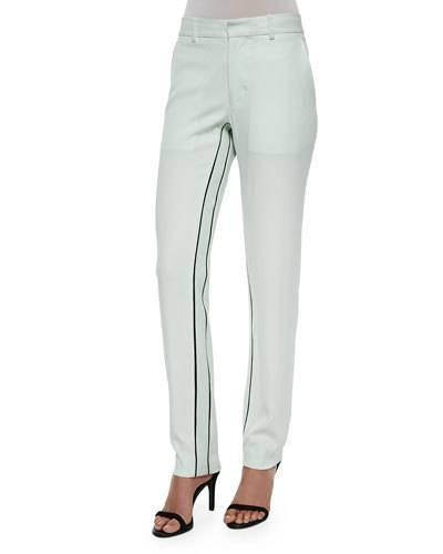 Moodie Crepe Trousers, Ceramic Green