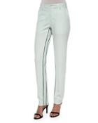 Moodie Crepe Trousers, Ceramic Green