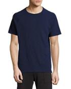 Cotton Slub Raglan-sleeve Tee, Indigo