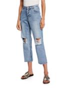 Arizona Ripped Cropped Jeans