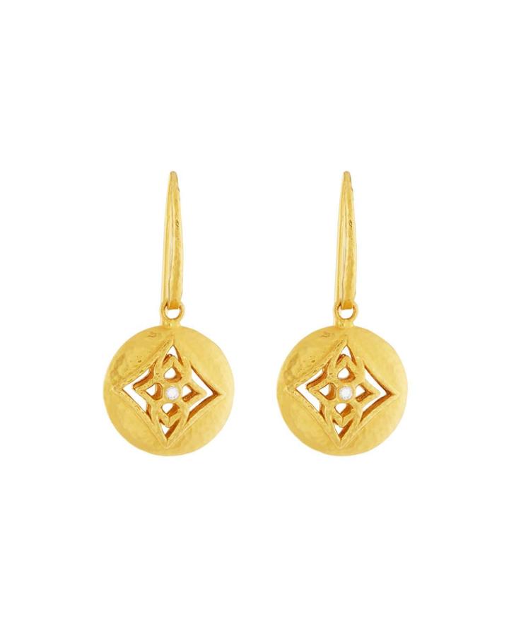 22k Topkapi Single Diamond Drop Earrings