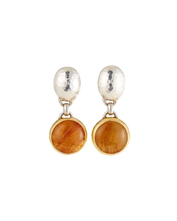 One-of-a-kind Galapagos Drop Earrings, Quartz
