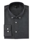 X-trim Regular-finish Heathered Dress