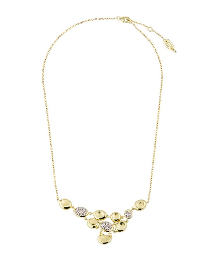 18k Onda Multi-shape Bib Necklace