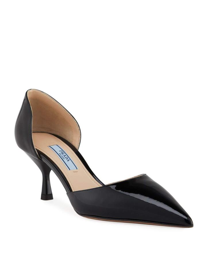 Patent Kitten-heel Pumps