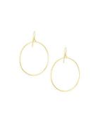 Hoopla 24k Large Hoop Drop Earrings