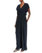 Flutter Cap-sleeve Wide-leg