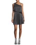 Hazel Asymmetric Sleeveless Mini Cocktail Dress