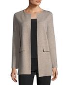 Flap-pocket Knit Jacket