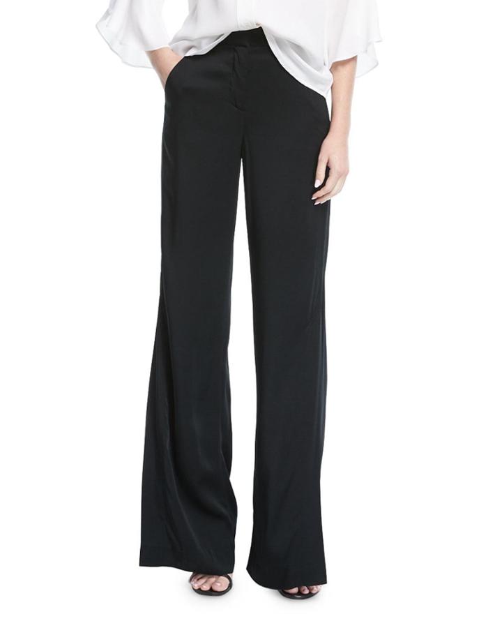 Miles Wide-leg Crepe Pants