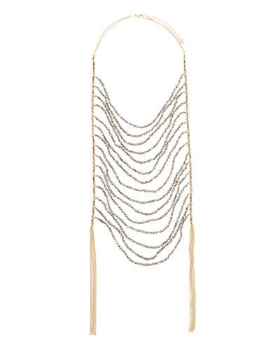 Layered Long Bead Necklace