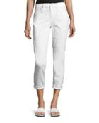 Mason Rolled-cuffs Relaxed Jeans, White