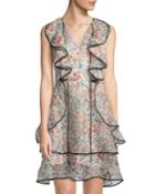 Sylphide Ruffle-trim Floral